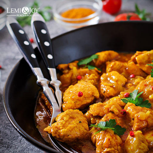 pollo en salsa de melón