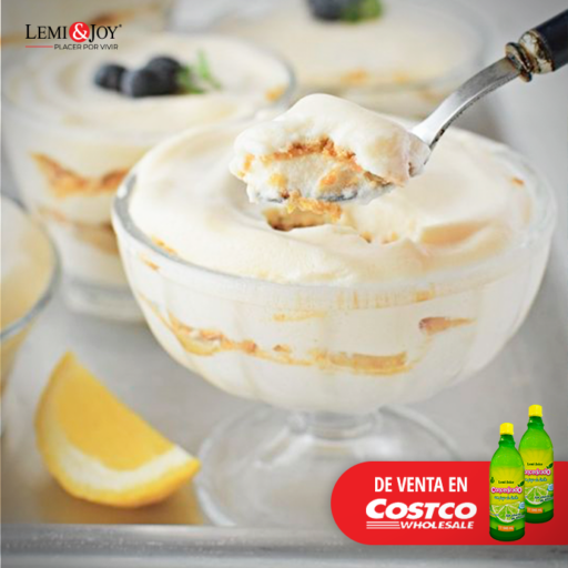 Mousse de limón vegano